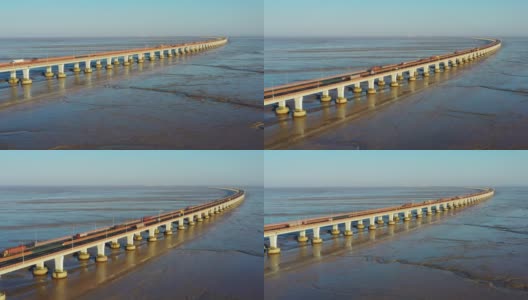 中国海上的桥梁高清在线视频素材下载