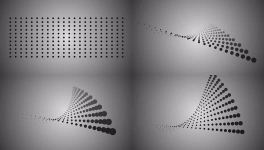 几何圆起伏的背景高清在线视频素材下载