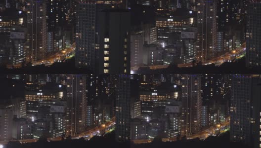 日本城夜景特写高清在线视频素材下载