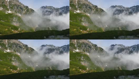 Tatra山上的风景高清在线视频素材下载