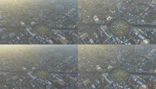 鸟瞰图:曼谷市景高清在线视频素材下载