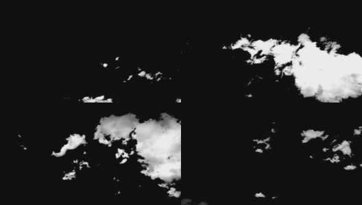 无缝循环-黑白天空高清在线视频素材下载