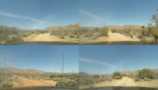 沙漠开车观点高清在线视频素材下载