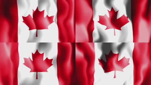 加拿大的国旗高清在线视频素材下载