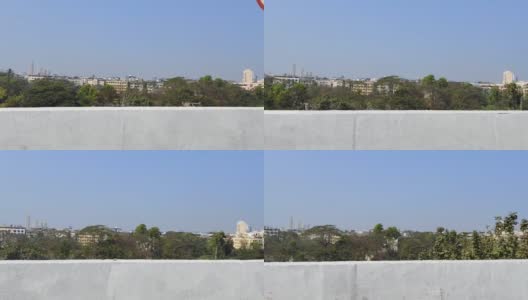 孟买马哈拉施特拉邦新孟买棕榈滩公路的侧视图高清在线视频素材下载