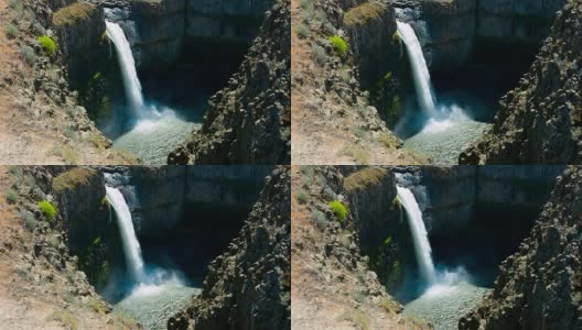 春天的帕卢斯瀑布高清在线视频素材下载