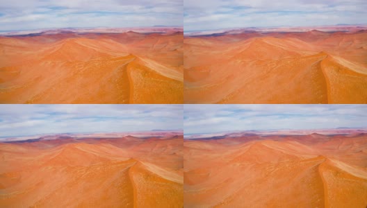 纳米比亚沙漠鸟瞰图高清在线视频素材下载