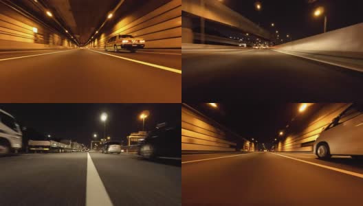 在黄昏的高速公路上开车- 4K-高清在线视频素材下载