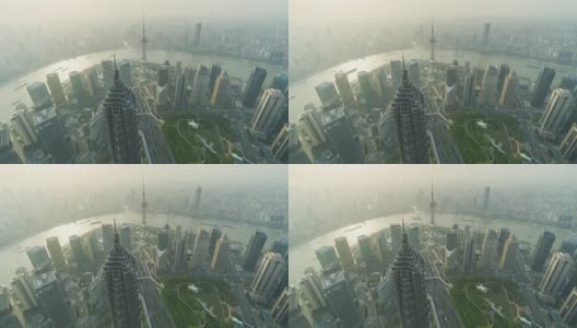 上海天际线时光流逝高清在线视频素材下载
