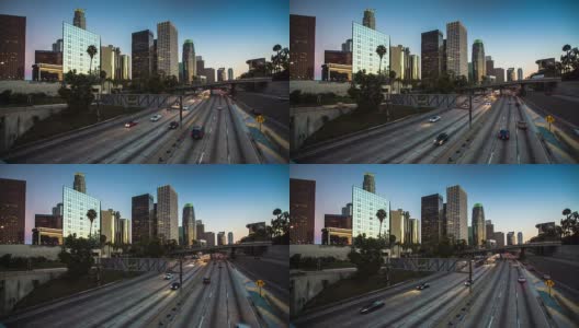 洛杉矶的高速公路高清在线视频素材下载