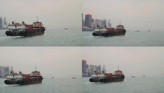 水上(海上)驳船高清在线视频素材下载