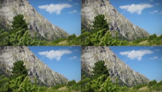 平移焦点视频的山区景观高清在线视频素材下载