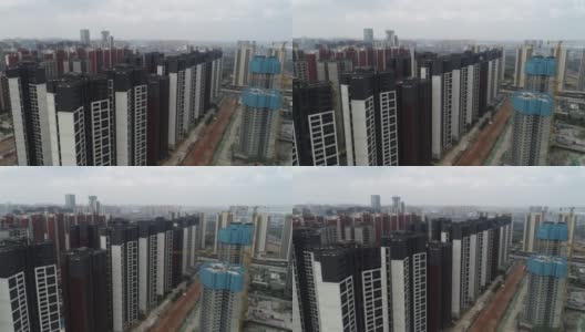中国广东佛山城市化的航拍镜头高清在线视频素材下载