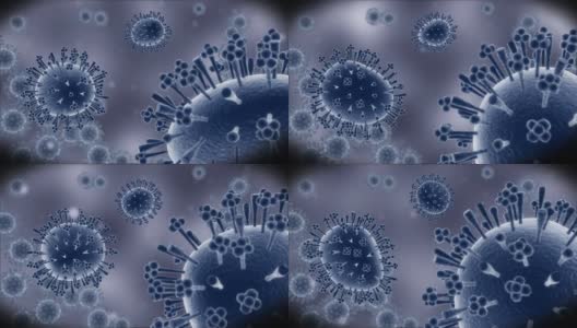 猪流感病毒-微观动画4高清在线视频素材下载