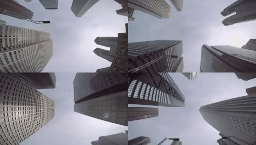 建筑-仰望天空-新宿高清在线视频素材下载