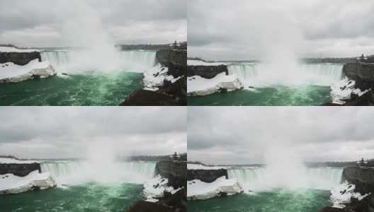 高清延时:马蹄尼亚加拉大瀑布，安大略省，加拿大高清在线视频素材下载