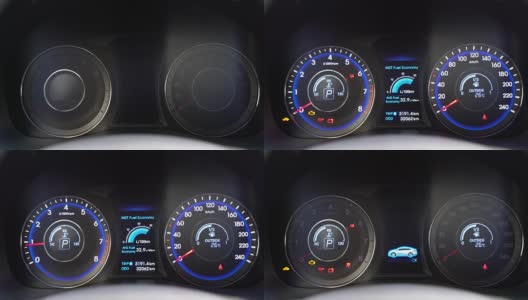 汽车仪表盘，3d动画，带声音高清在线视频素材下载