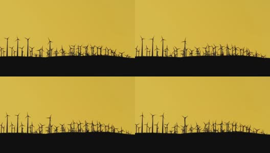 风电场-黄色高清在线视频素材下载