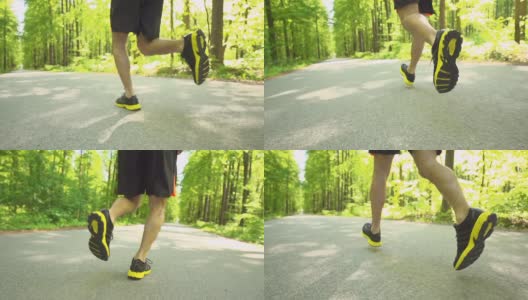 HD超级慢动作:跑步鞋高清在线视频素材下载