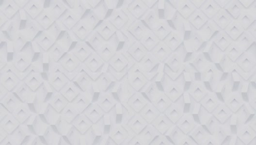 几何马赛克网格抽象无缝循环白色背景与方形旋转形状，三维渲染创意运动设计，壁纸菱形图案高清在线视频素材下载