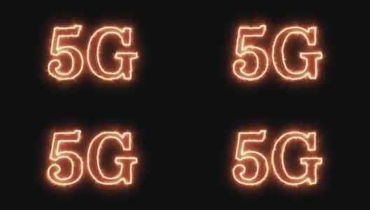 4k分辨率4G 5G网络无线系统连接、电信、互联网、卫星传输、火焰高清在线视频素材下载