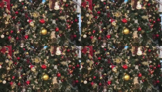 装饰装饰物装饰圣诞树高清在线视频素材下载