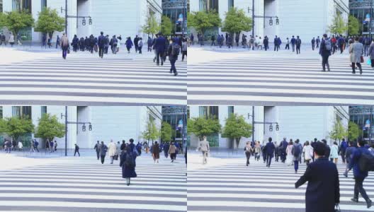 在东京商业区散步的上班族高清在线视频素材下载