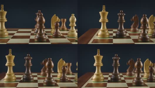 象棋移动射击中的将军高清在线视频素材下载