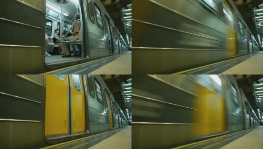 地铁关门上路了高清在线视频素材下载