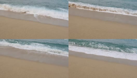 江陵，韩国。海浪在海滩上高清在线视频素材下载