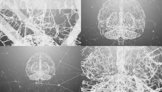 数字神经元网络大脑人工智能AI深度学习高清在线视频素材下载