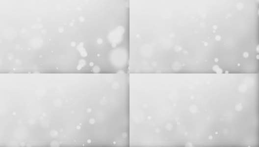 白色平滑移动粒子抽象背景无缝循环高清在线视频素材下载