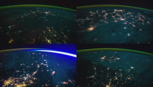 从太空看地球。真实的视频。没有CGI。来自国际空间站高清在线视频素材下载