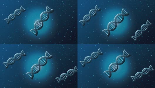 DNA分子海报科学动画高清在线视频素材下载