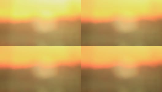 日落在橙色艺术模糊视频背景高清在线视频素材下载