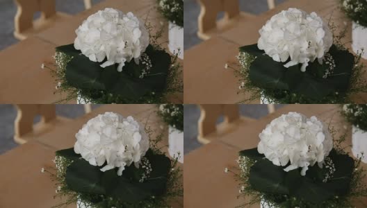 婚礼上的花饰高清在线视频素材下载