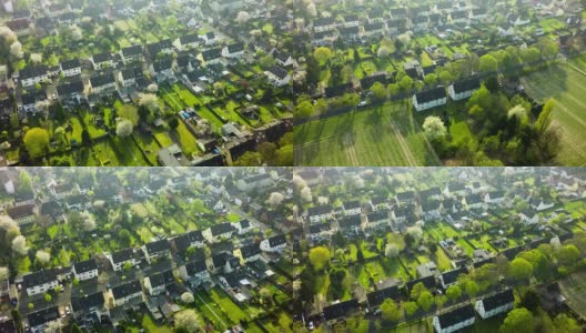 天线拍摄的德国郊区高清在线视频素材下载