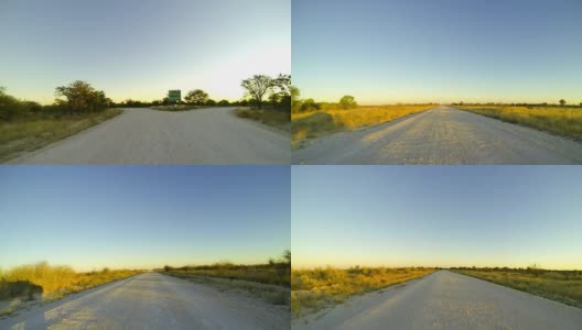 T/L POV驾驶在纳米比亚高清在线视频素材下载