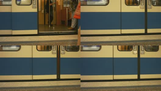MS乘客乘地铁(4K/超高清到高清)高清在线视频素材下载