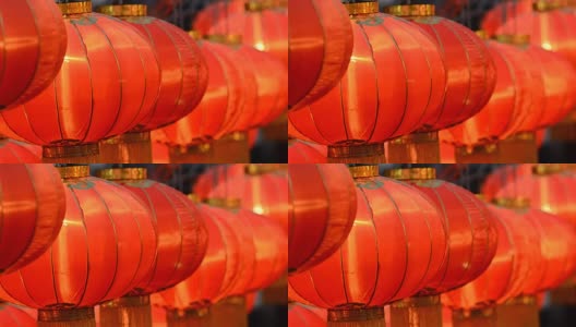 中国的灯笼是中国的新年，中国新年的灯高清在线视频素材下载