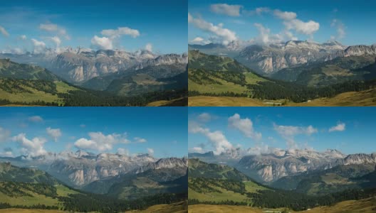 吉奥帕斯欧洲阿尔卑斯山脉，风景高清在线视频素材下载