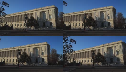 罗素参议院办公大楼在国会山-华盛顿特区高清在线视频素材下载