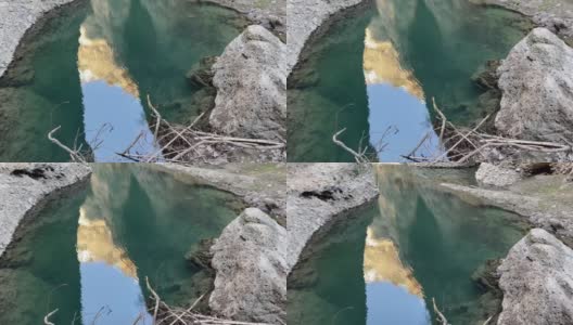 隆达埃尔塔霍峡谷水流西班牙岩石高清在线视频素材下载
