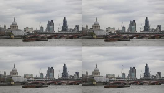 伦敦城市的天际线高清在线视频素材下载