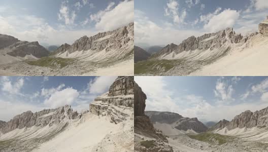 Dolomites的平移视频:从Puez Massif的广泛全景高清在线视频素材下载