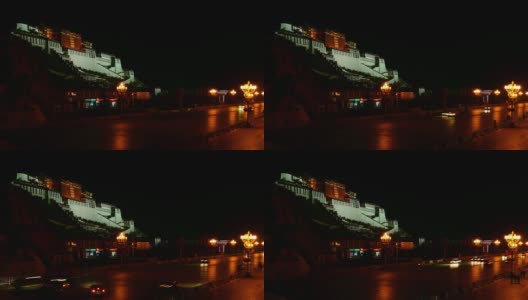 布达拉宫夜景高清在线视频素材下载