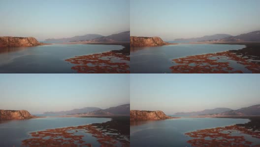 俯瞰海滩，Dalyan, Mugla，土耳其，sm01高清在线视频素材下载