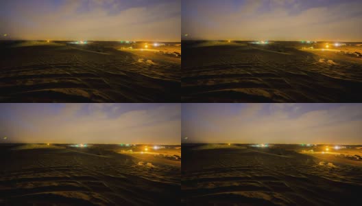 T/L 8K拍摄的红绿灯在沙漠高清在线视频素材下载