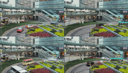 香港城市交通回旋处高清在线视频素材下载