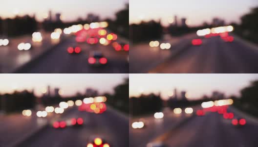 城市里的交通灯高清在线视频素材下载